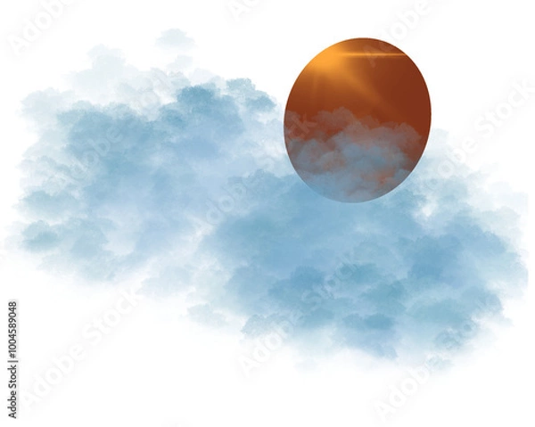 Obraz sun and clouds