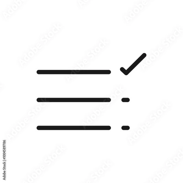 Fototapeta Check list