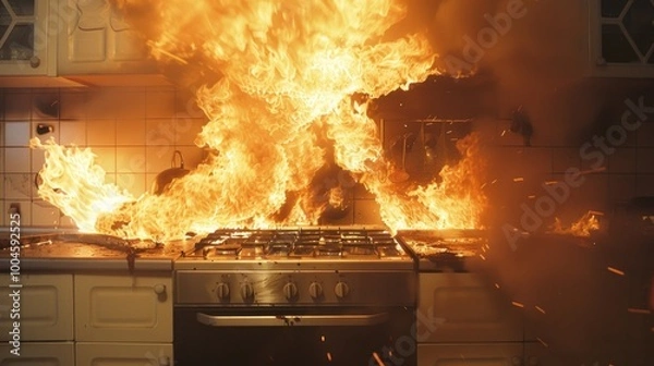 Obraz Kitchen Fire