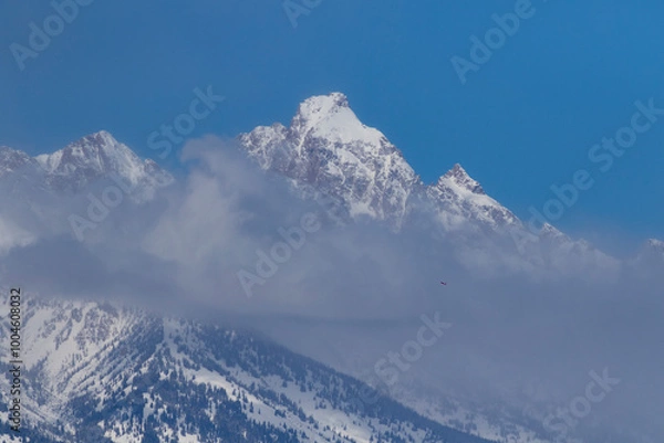 Fototapeta snow covered mountains