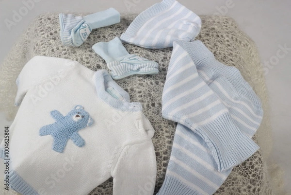 Obraz baby clothes blue