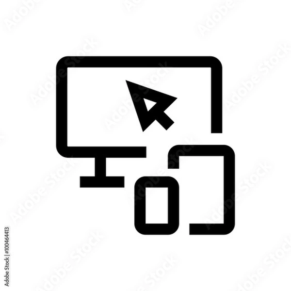 Obraz Responsive web design line icon