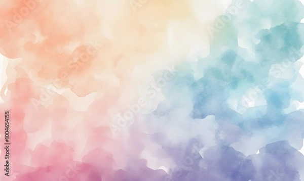Obraz Background wallpaper featuring watercolor splash painting design elements, generative ai