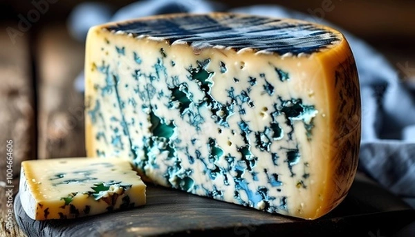 Fototapeta Blue Cheese Slice.