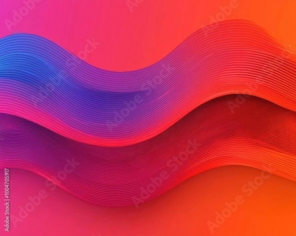 Fototapeta Abstract wave element for design Digital frequency track equalizer Stylized line art background Vector illustration Wave with lines created using blend tool Curved wavy line