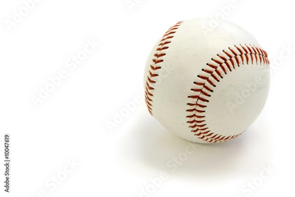Fototapeta White baseball-Clipping Path