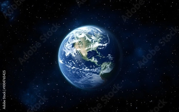 Fototapeta Stunning view of planet earth from space