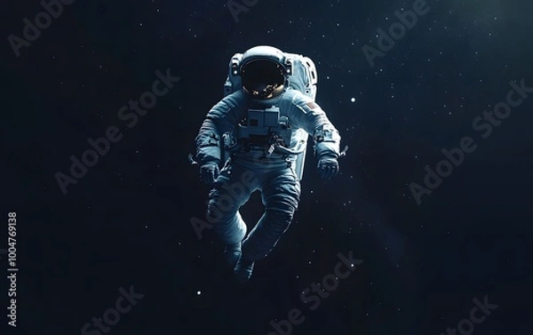 Fototapeta astronaut floating in space