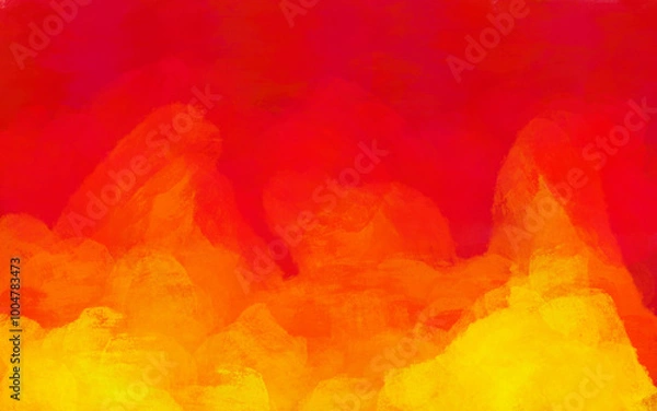 Fototapeta Fire background - Red, orange, and yellow abstract pattern