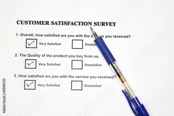 Fototapeta Satisfaction Survey questionnaire