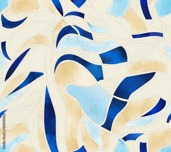 Fototapeta Geometric abstract pattern illustration vector.