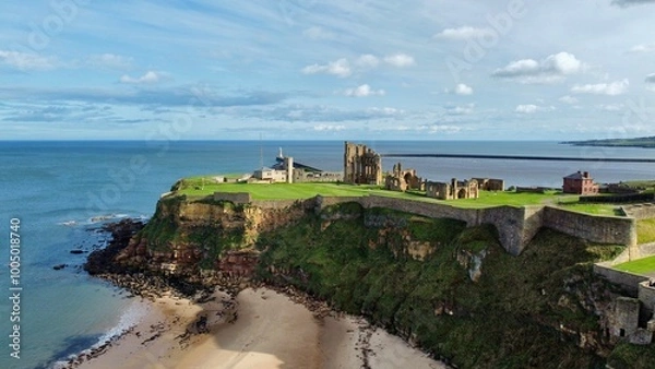 Obraz tynemouth priory castle ruins 
