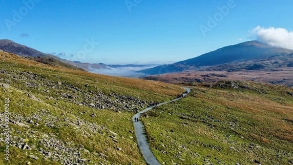 Obraz Snowdonia, mount snowdon hike