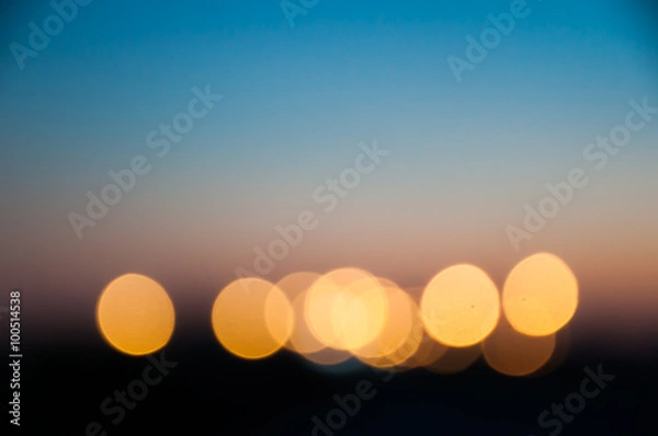 Fototapeta Bokeh city