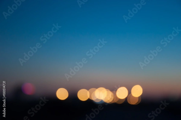 Fototapeta Bokeh city