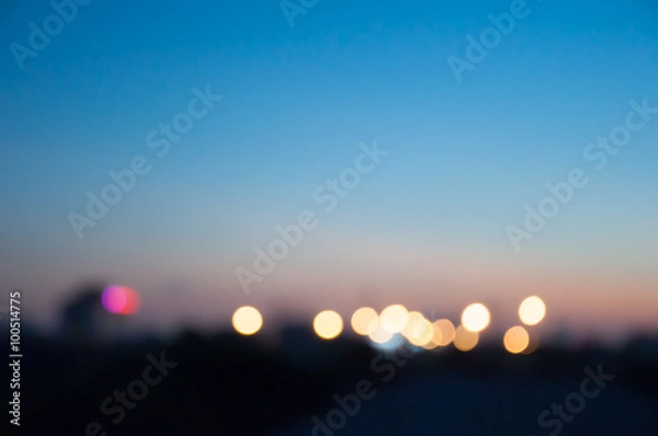 Fototapeta Bokeh city