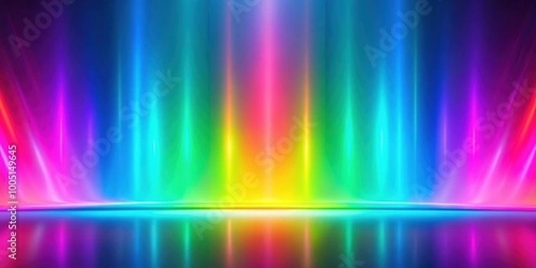 Fototapeta Neon holographic gradient abstract background with vivid rainbow colors , neon, holographic, gradient, abstract, background