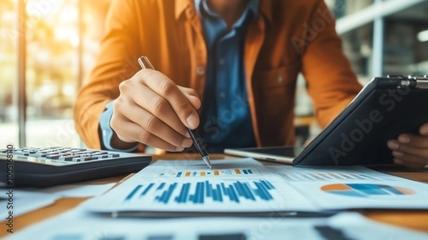 Fototapeta Profit Margin KPIs: Define Profit Margin as a KPI and Understand Its Role in Financial Success