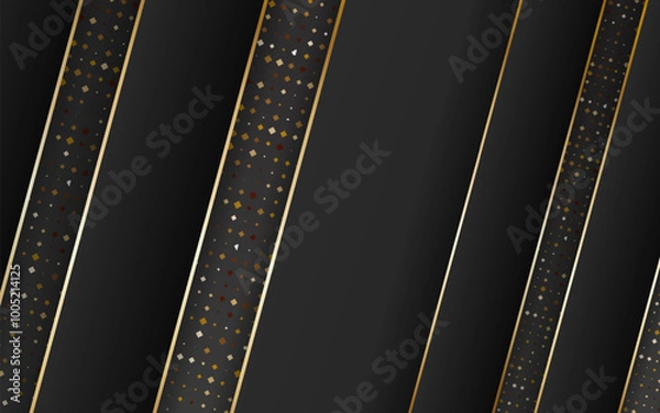 Obraz Geometric shapu luxury color background banner