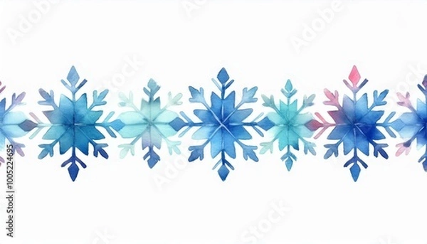 Obraz 雪の結晶のライン