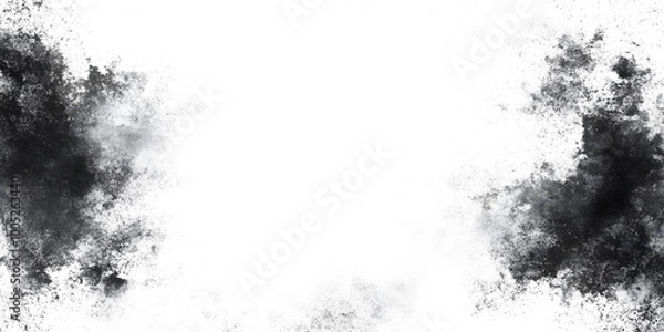 Fototapeta Monochrome Dust: A Contrast of Light and Shadow on white and transparent background. PNG