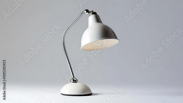 Fototapeta A stylish desk lamp with a flexible arm, designed for functional lighting.