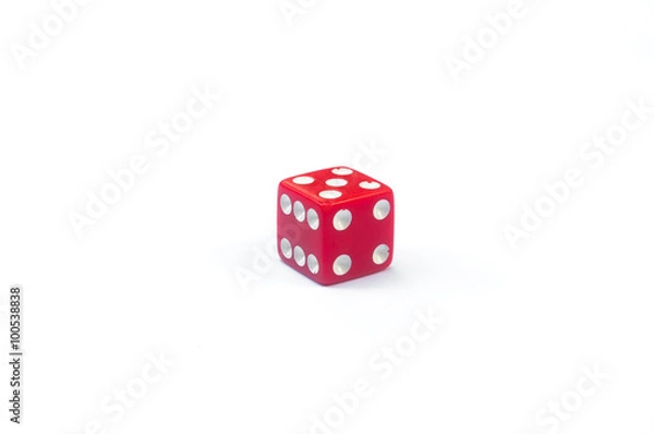 Obraz high score red dice