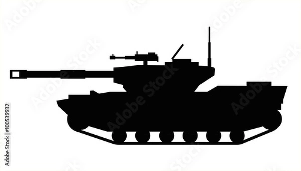 Obraz Tank silhouette