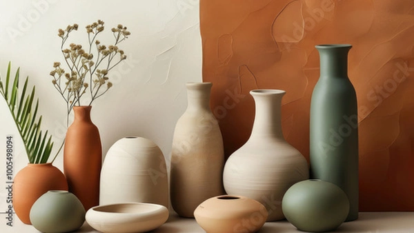 Obraz Abstract Organic Shapes: A Fusion of Nature and Art