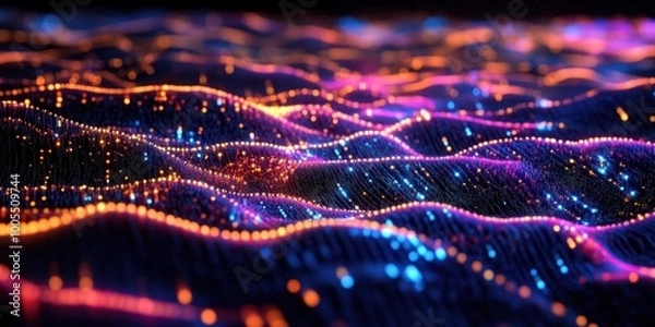 Obraz a close up of a colorful pattern on a table