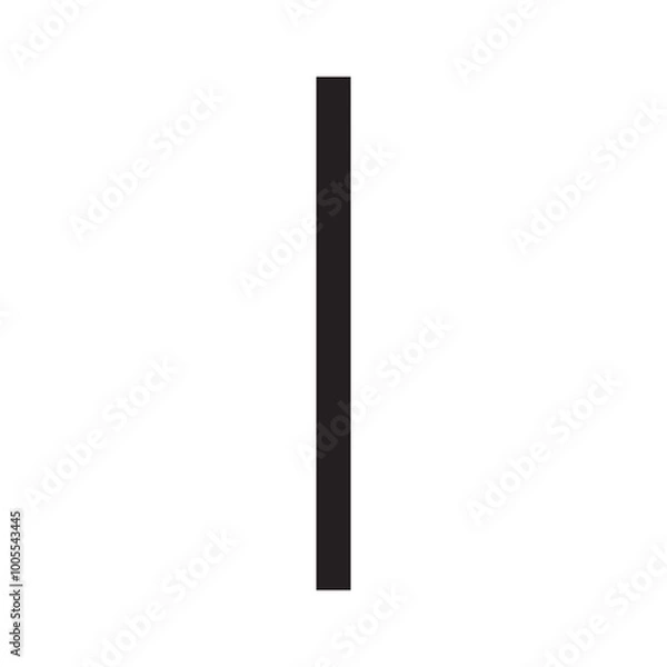 Obraz Black vertical bar line symbol