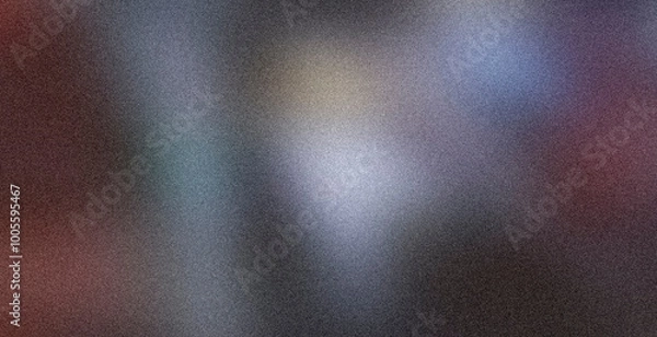 Obraz Black and blue background, light flashes, shining with bright light and glow pattern, empty space, grainy noise, rough color gradient of rough texture