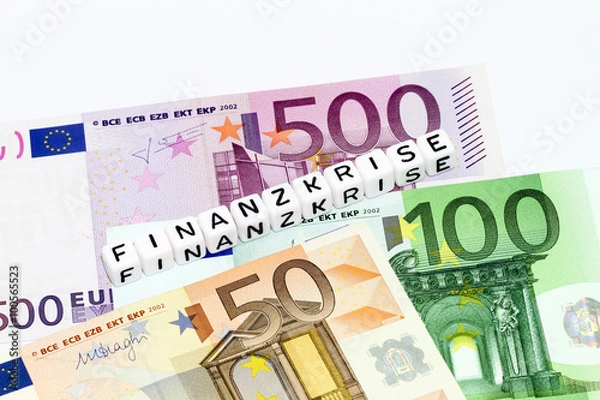 Fototapeta Finanzkrise in Europa