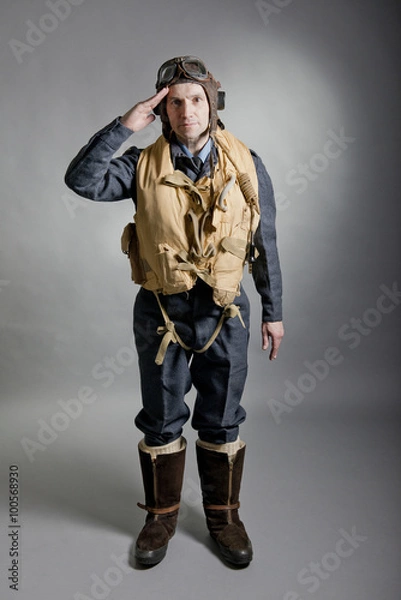 Fototapeta WW2 RAF Pilot / Bomber Crew