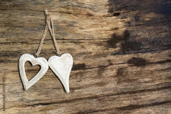 Obraz Drewniane serce
