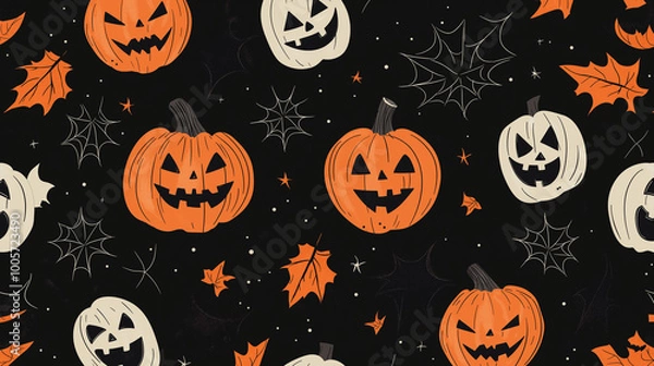Obraz halloween
themed pattern