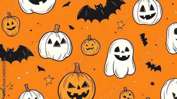 Obraz halloween
themed pattern
