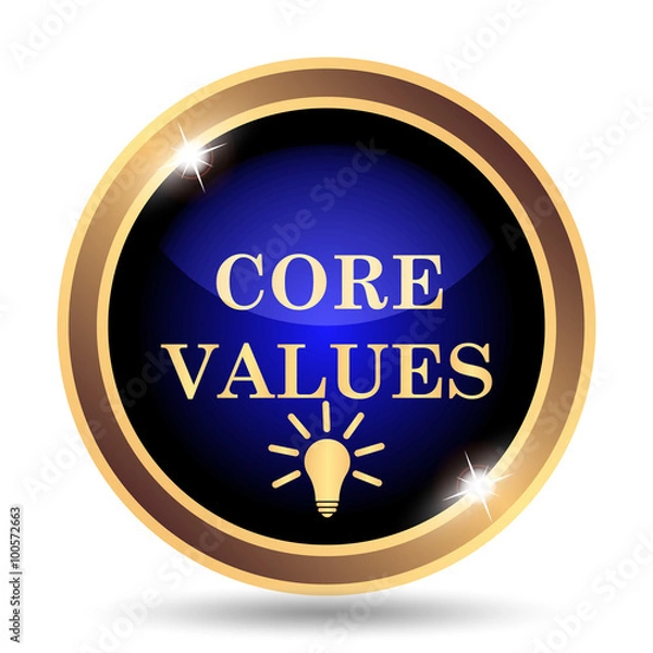 Fototapeta Core values icon