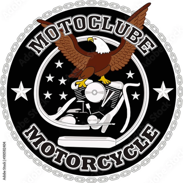 Obraz Motorcycle biker racing vector design