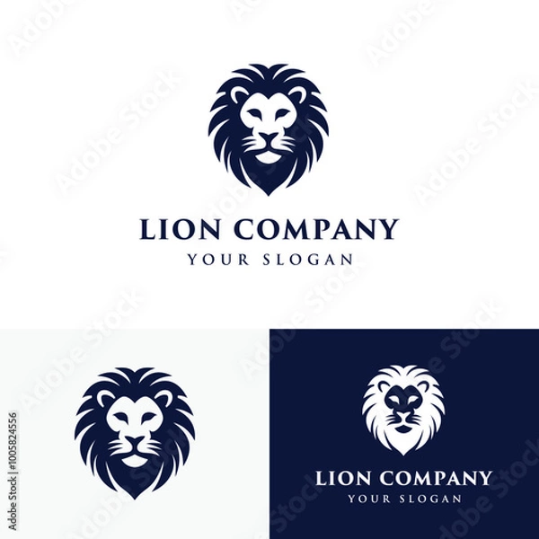 Obraz Modern Lion Head Logo Design