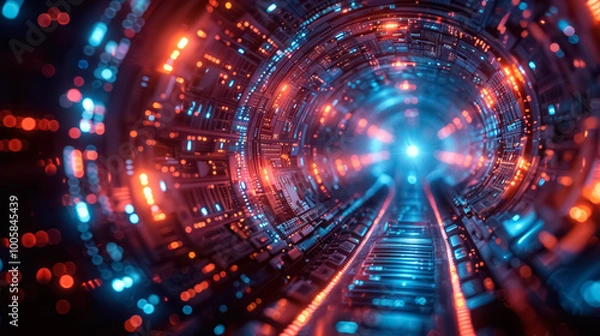 Fototapeta technological advancement and progress, fantasy artwork