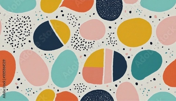 Fototapeta Abstract organic pattern illustration