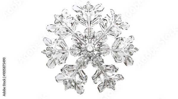 Obraz snowflake on transparent background
