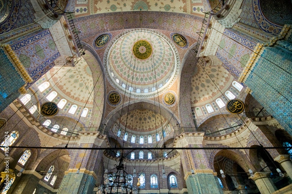 Fototapeta Yeni Cami w dzielnicy Eminonu w Stambule, Turcja.