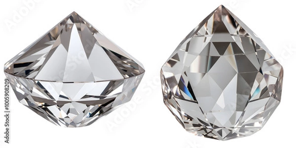 Obraz crystal diamond set isolated