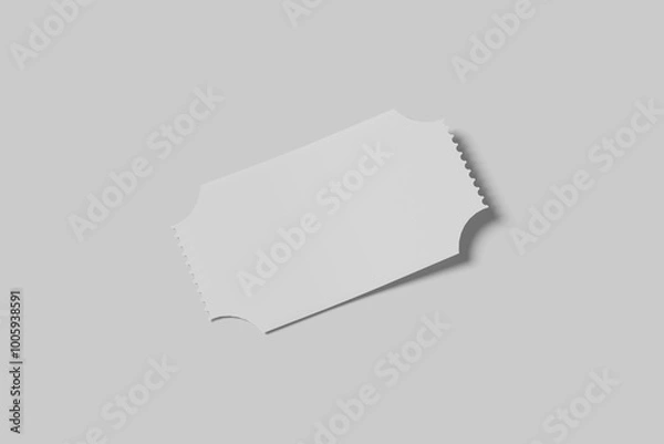 Obraz Blank coupon on gray background