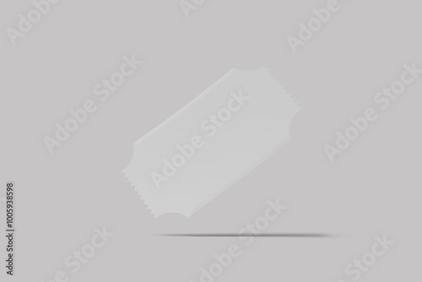 Obraz Blank coupon on gray background