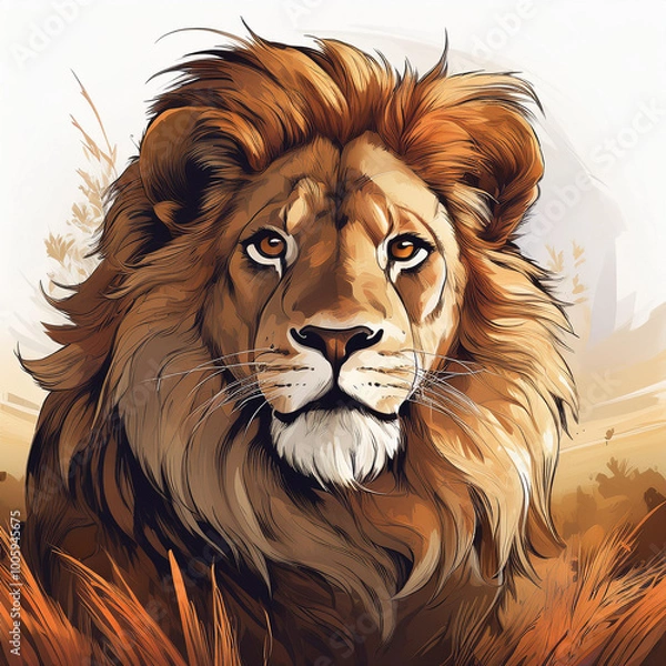 Obraz lion head portrait