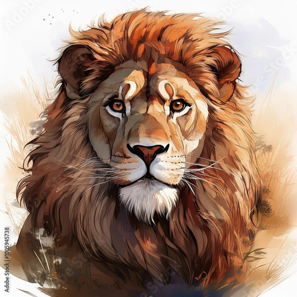 Obraz lion head portrait