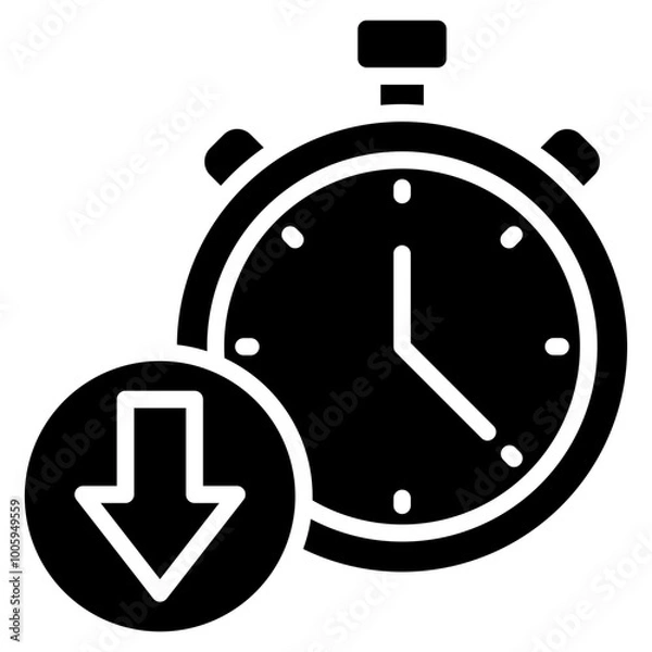 Fototapeta Downtime Icon Element For Design